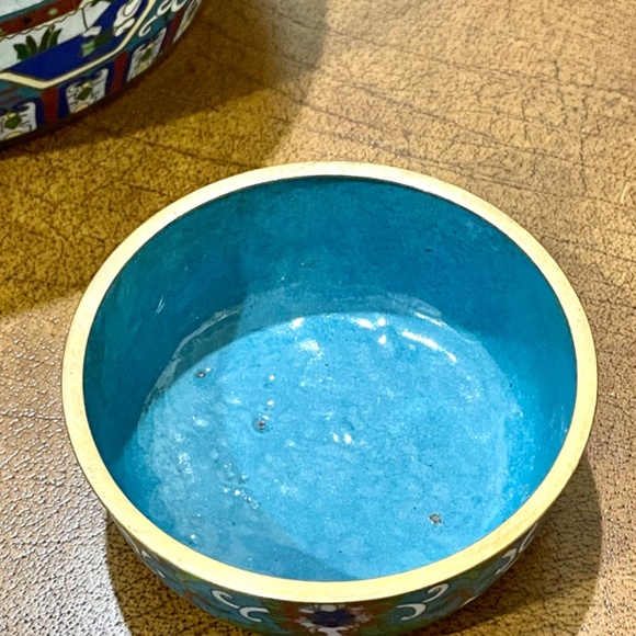 Antique Chinese Cloisonné Enamel Ginger Jar - Picture 13 of 14